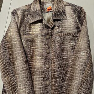 Erin London Blazer | Metallic Womans Size S | Office Wear Elegant Contemporary